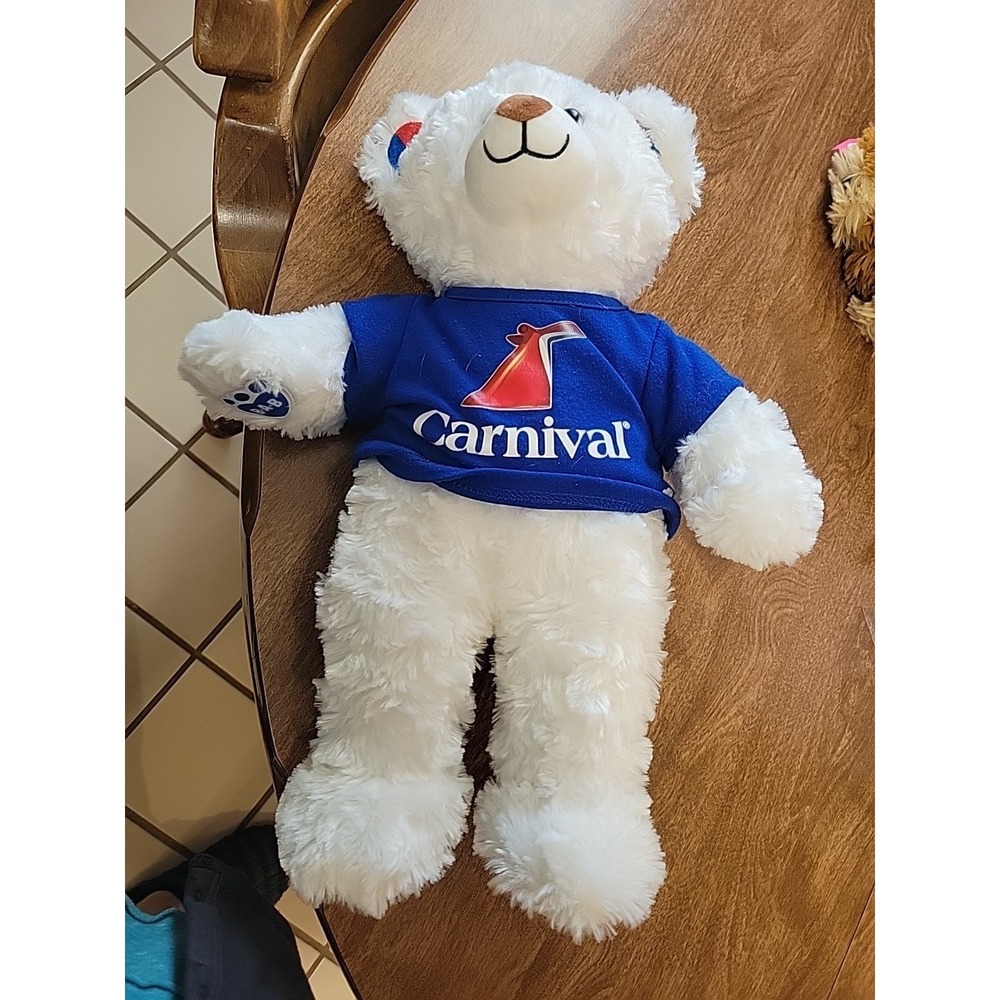 Build A Bear Carnival Cruise Ship Plush White 16" Bear Stuffed BABW - Picture 9 of 9